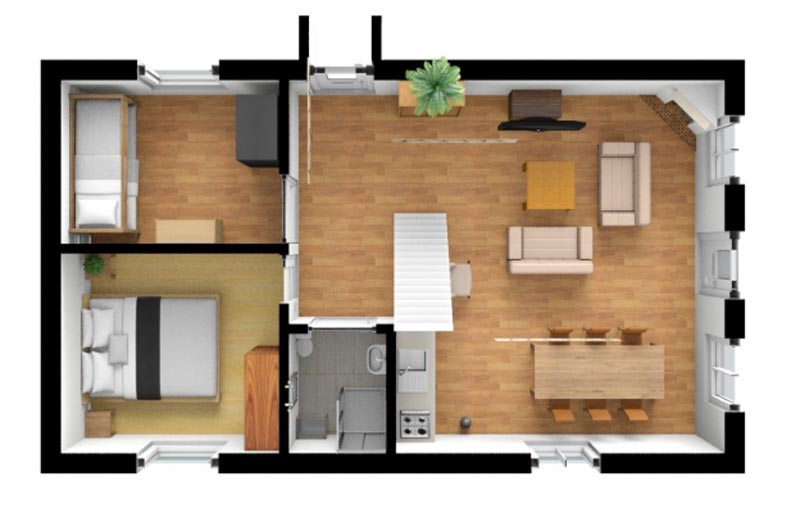 Erdgeschoß Useriner Ferienhaus
